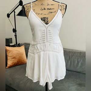 LF Here Comes the Sun White Mini Romper